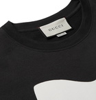 Gucci - Oversized Printed Cotton-Jersey T-Shirt - Black