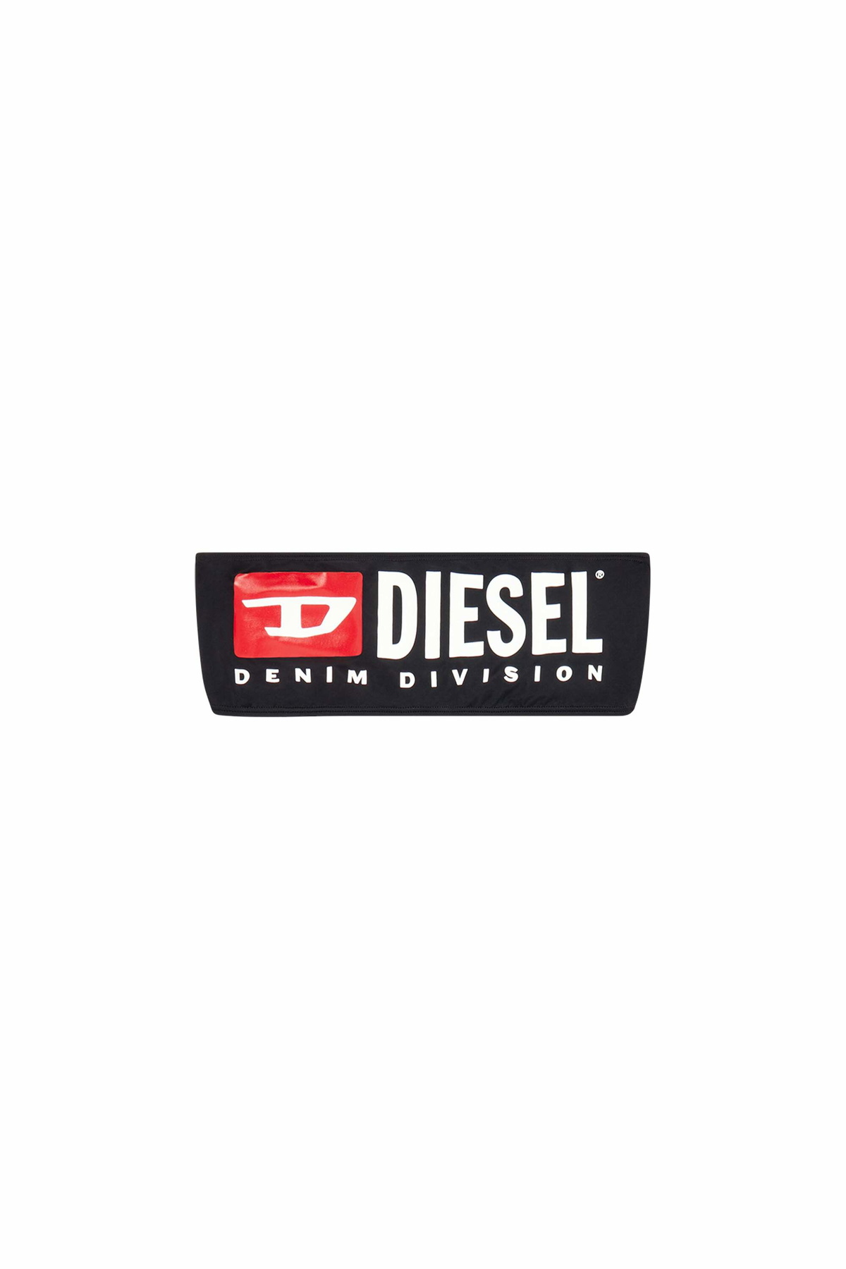 Diesel Bandeau bikini top with maxi logo - Bras Womens in Black