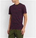 Bellerose - Striped Cotton-Jersey T-Shirt - Red