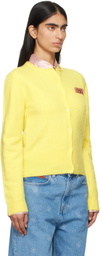 Martine Rose Yellow Pilling Cardigan