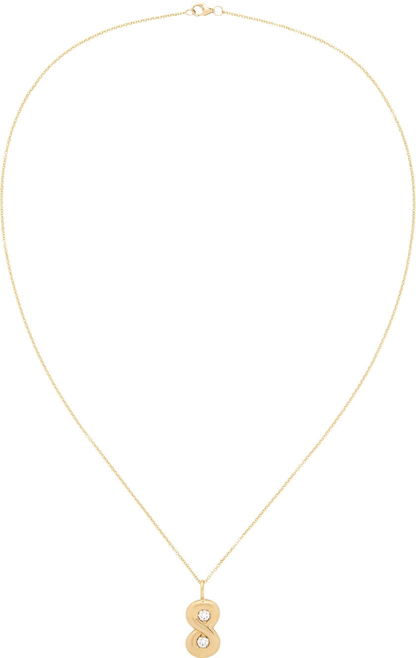 Photo: BRENT NEALE Gold Bubble Number 8 Necklace