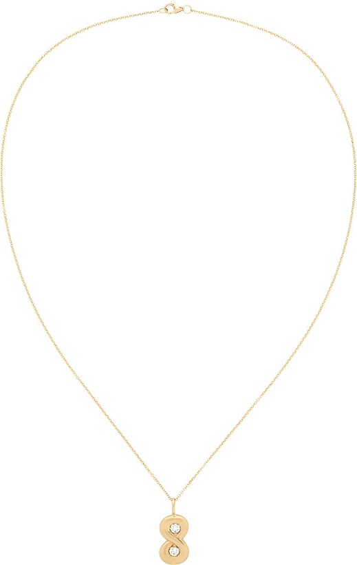 Photo: BRENT NEALE Gold Bubble Number 8 Necklace