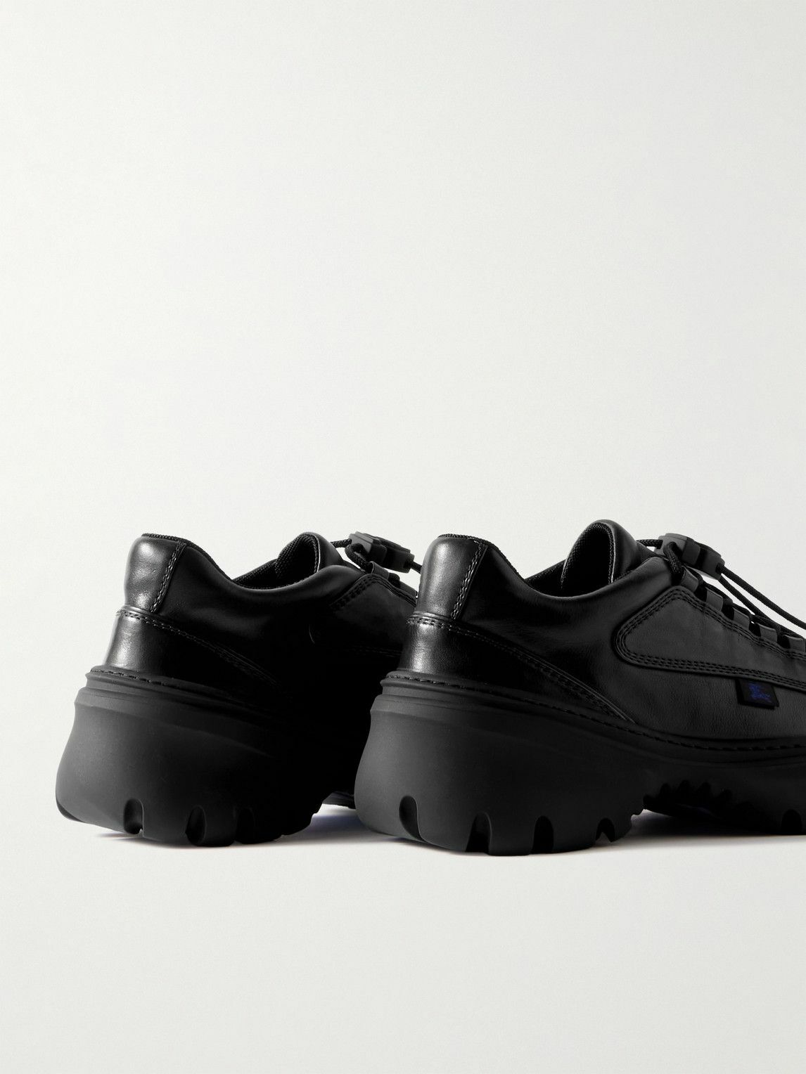 Burberry - Leather Sneakers - Black