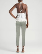 Peserico Womens Pants Military in Green