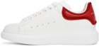 Alexander McQueen White & Red Oversized Sneakers