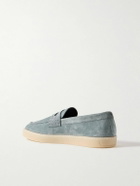 Canali - Suede Penny Loafers - Blue