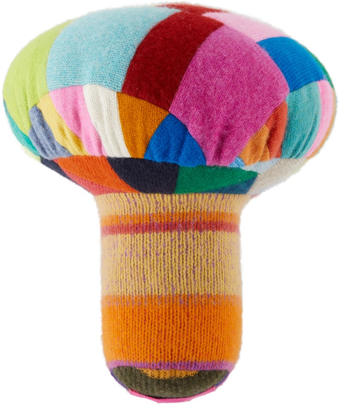 Photo: The Elder Statesman Multicolor Knit Small Mushroom Pillow