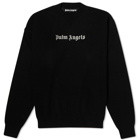 Palm Angels Men's Classic Logo Crew Sweat in Black