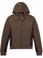 Balmain - Monogrammed Jersey Track Jacket - Brown