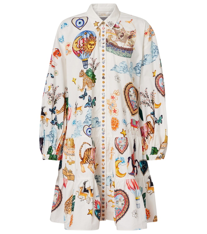 Photo: Camilla Printed embellished cotton minidress