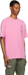 AAPE by A Bathing Ape Pink Embroidered T-Shirt