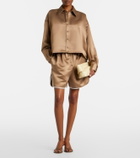 The Frankie Shop Arlen satin shirt