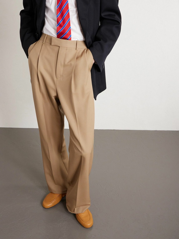 Photo: CELINE - Logo-Appliquéd Leather Loafers - Brown