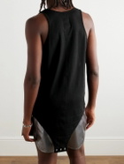 Rick Owens - Champion Basketball Logo-Embroidered Organic Cotton-Jersey Bodysuit - Black