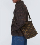 Dries Van Noten Weekend leather-trimmed shoulder bag