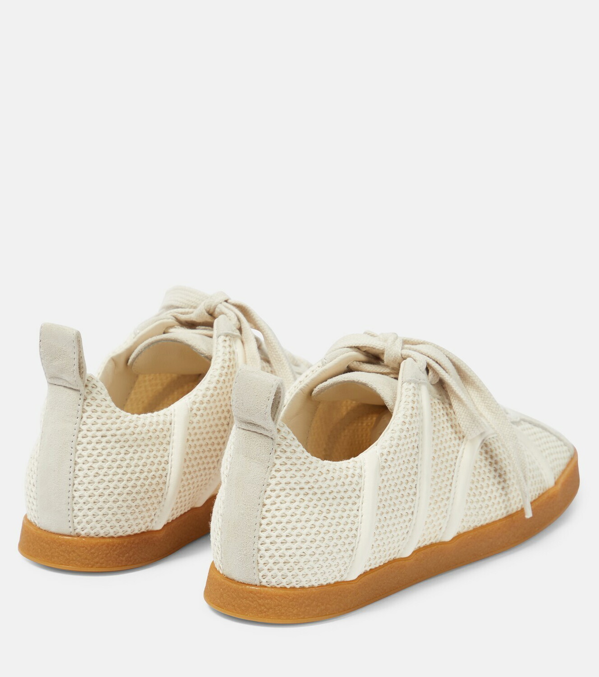 Toteme - Leather and mesh sneakers Toteme