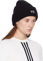 Y-3 Black Classic Knitted Beanie
