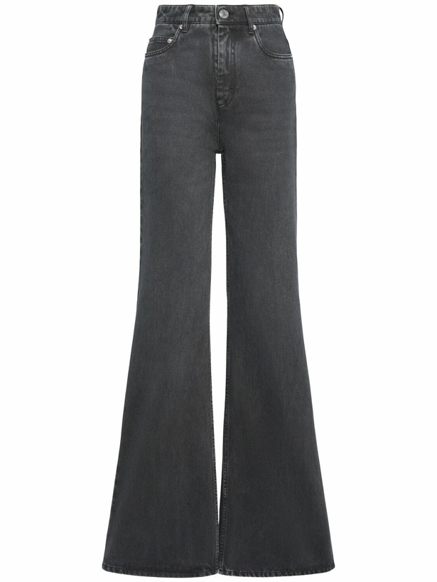 Photo: AMI PARIS High Rise Wide Cotton Jeans