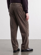 Kaptain Sunshine - Straight-Leg Cotton-Corduroy Trousers - Brown