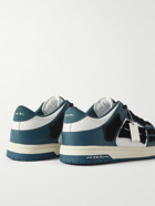 AMIRI - Skel-Top Colour-Block Leather and Suede Sneakers - Blue