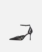 Pinko Pointed Toe Pumps With Heel And Strap Limo Black