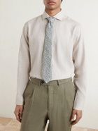 Favourbrook - Bridford Cutaway-Collar Linen Shirt - Gray
