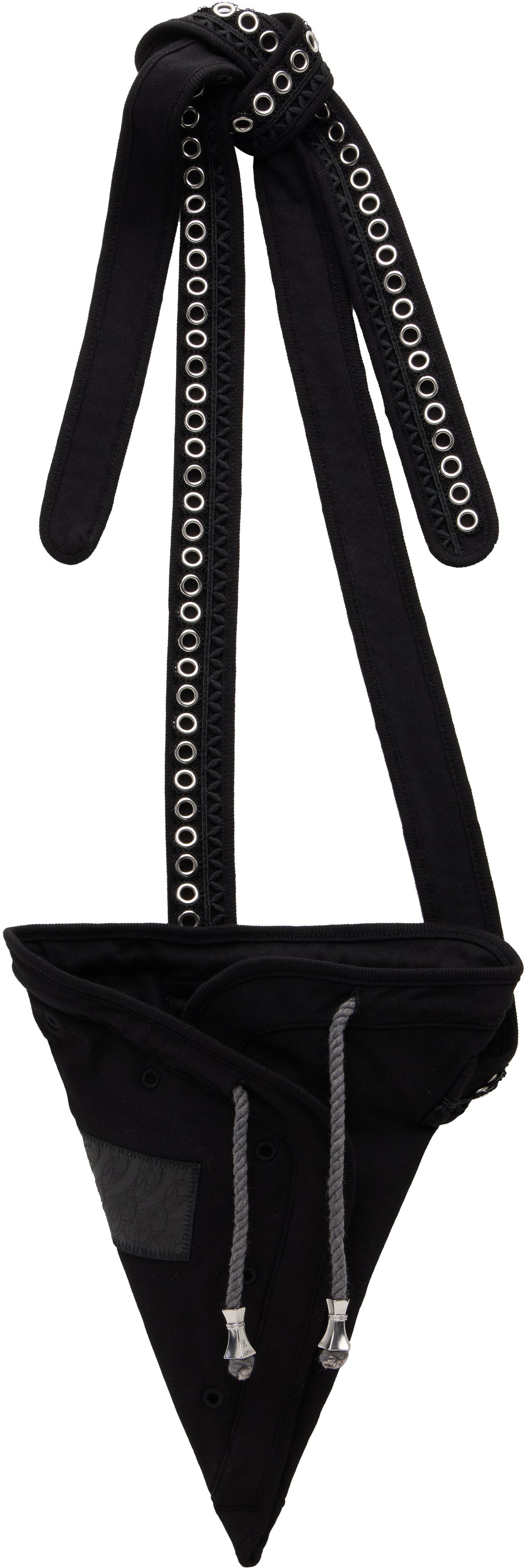 Kiko Kostadinov Black Hatha Jersey Bag