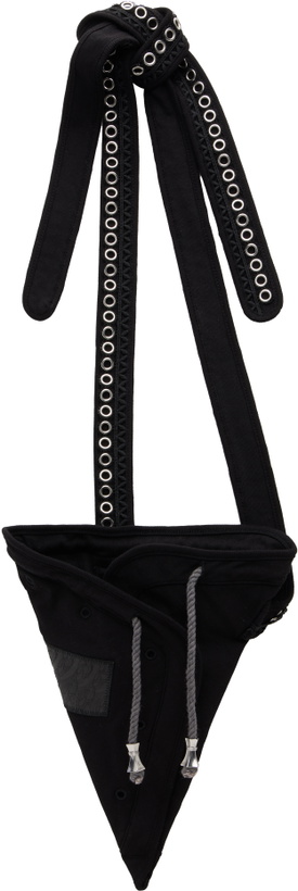 Photo: Kiko Kostadinov Black Hatha Jersey Bag