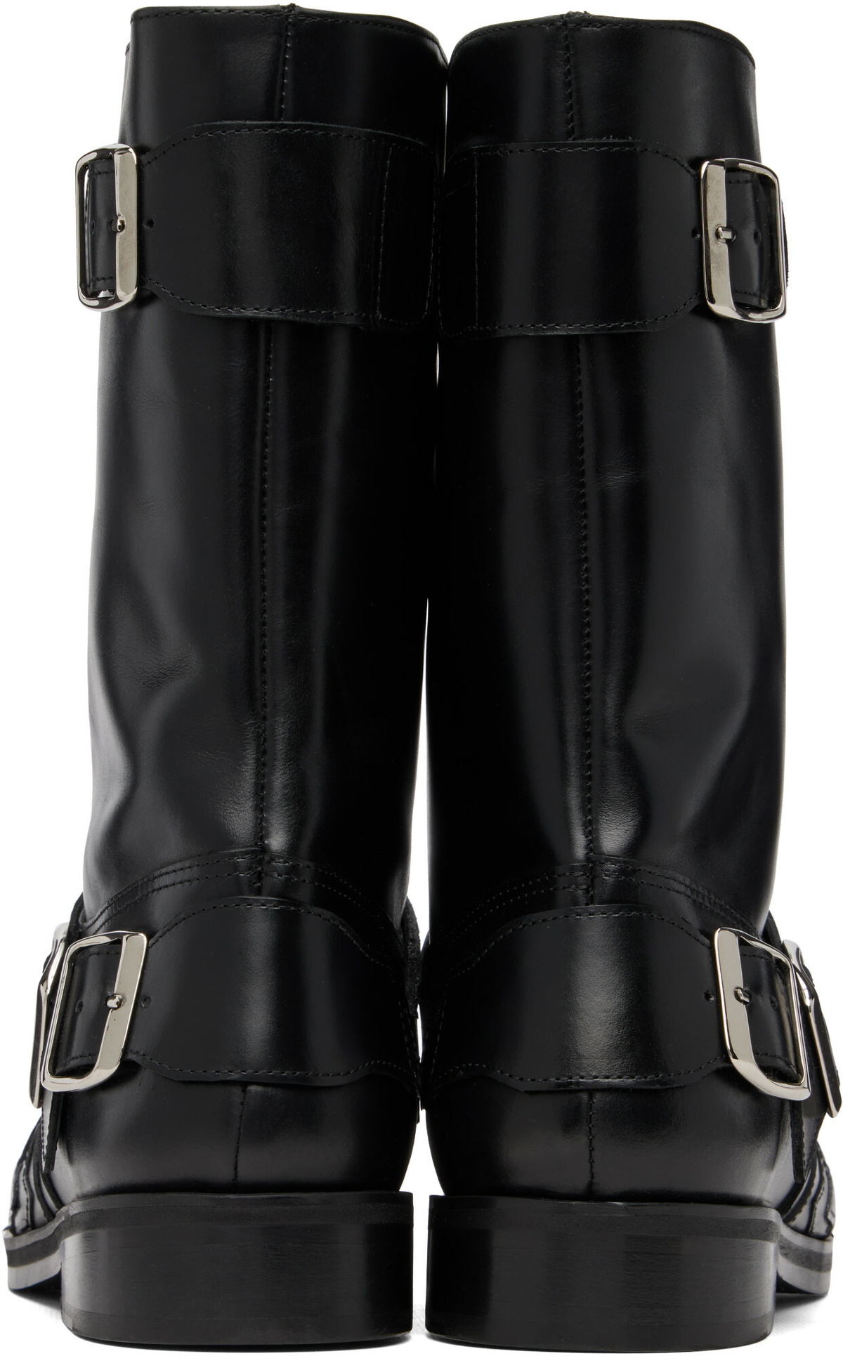 Stefan Cooke Black Star Biker Boots
