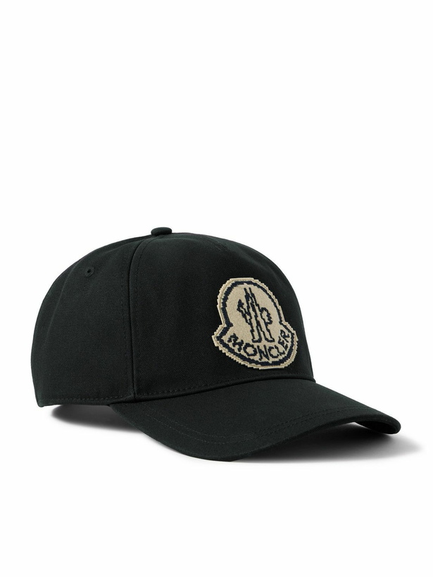 Photo: Moncler - Logo-Appliquéd Cotton-Twill Baseball Cap