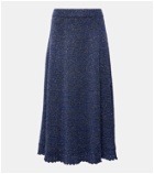 Proenza Schouler White Label Lidia metallic knit midi skirt