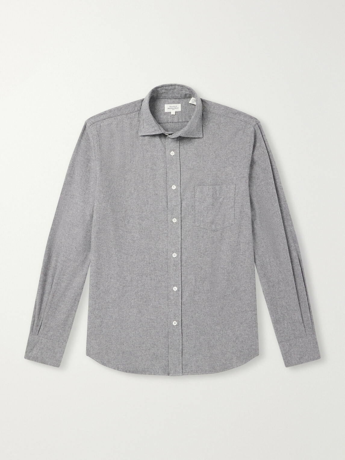 Hartford - Paul Cotton-Flannel Shirt - Gray
