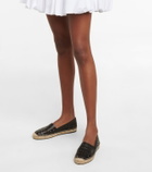 Alaïa Laser-cut leather espadrilles