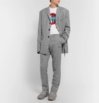 Vetements - Checked Wrinkled Woven Trousers - Men - Gray