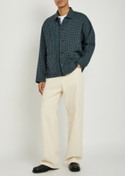Ymc PJ Checked Waffle Shirt Navy