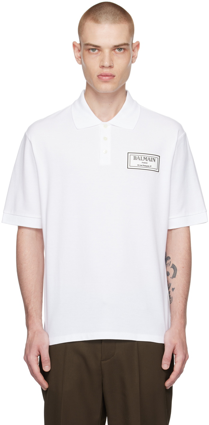 Balmain White Patch Polo Balmain