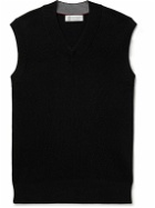 Brunello Cucinelli - Ribbed Cotton Sweater Vest - Black
