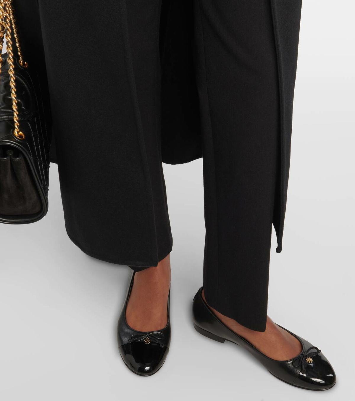 Tory Burch Bow-detail leather ballet flats Tory Burch