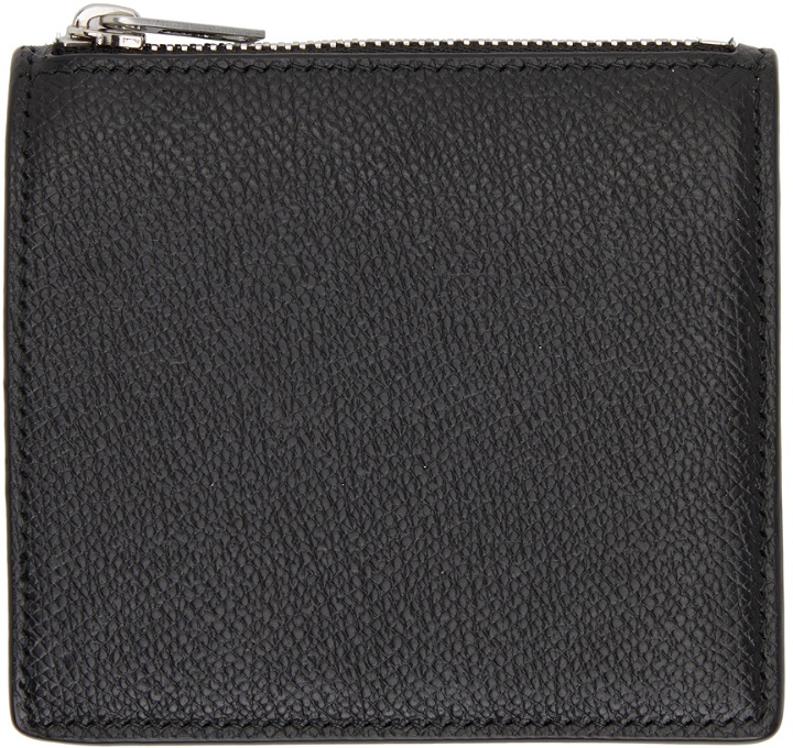 Photo: Maison Margiela Black Zip Pocket Bifold Wallet
