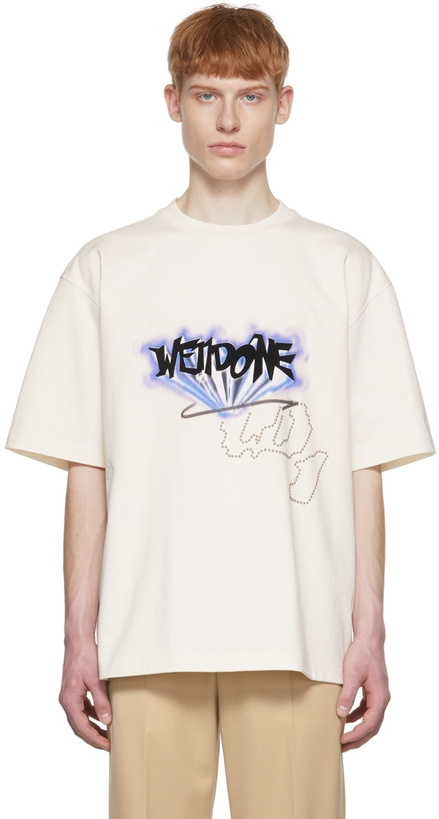 Photo: We11done Off-White Cotton T-Shirt