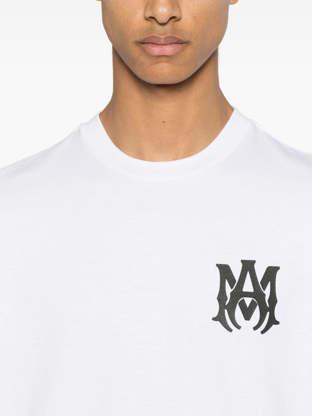 AMIRI White Logo-Print Cotton T-Shirt Amiri