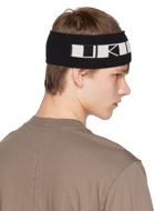 Rick Owens Drkshdw Black Jacquard Headband