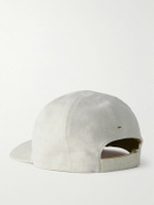 Loro Piana - Logo-Embroidered Linen Baseball Cap - Gray