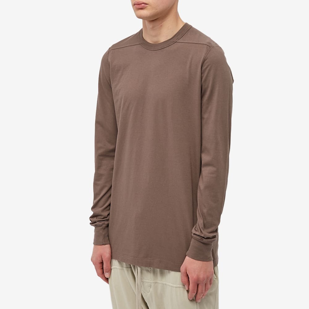 Rick Owens Men's Long Sleeve Level T-Shirt in Dust Rick Owens