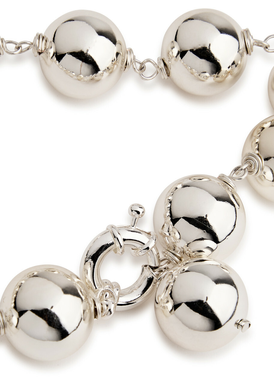 Pearl Octopuss.y Sterling Silver Sphere Necklace - One Size