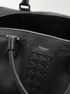 Serapian - Mosaico Textured and Cachemire Full-Grain Leather Weekend Bag