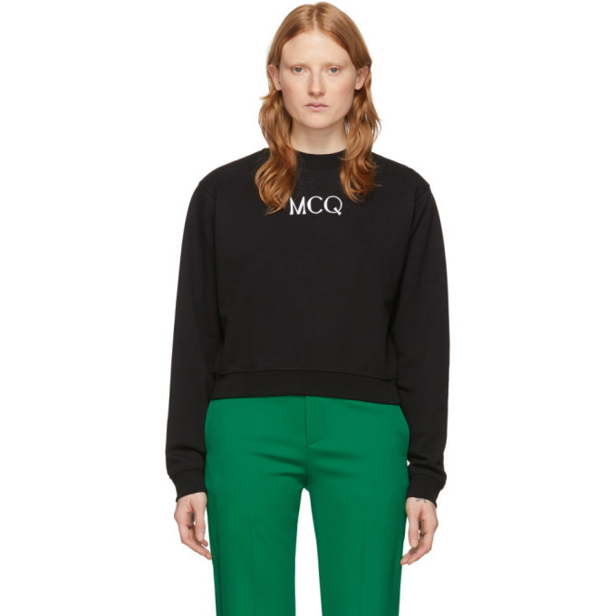 Photo: McQ Alexander McQueen Black Cameo Logo Sweatshirt