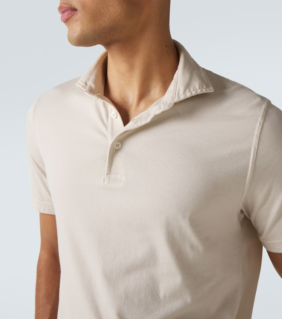 Fedeli Cotton jersey polo shirt