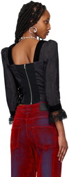 Dilara Findikoglu Black Mourning Corset