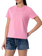 MC2 Saint Barth Woman Pink Cotton Jersey Crewneck T-shirt Emilie